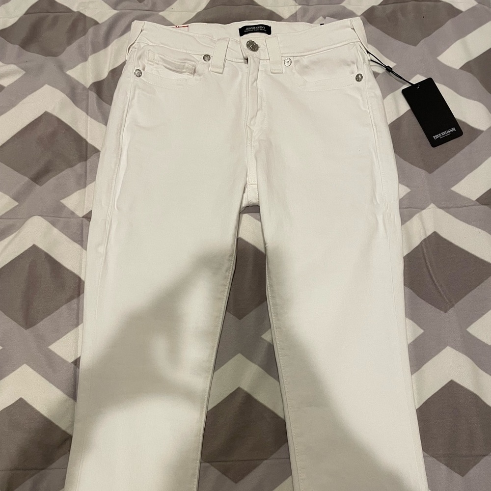 True religion white skinny jeans size 28 never worn still has tags
